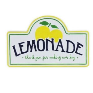 Fresh Lemonade Metal Wall Sign Contemporary Home Living 19 x 12 Green & Yellow